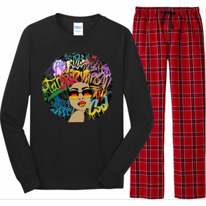 Afro Proud Black Woman Dashiki Melanin Long Sleeve Pajama Set