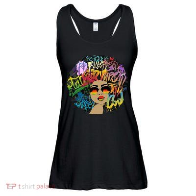 Afro Proud Black Woman Dashiki Melanin Ladies Essential Flowy Tank
