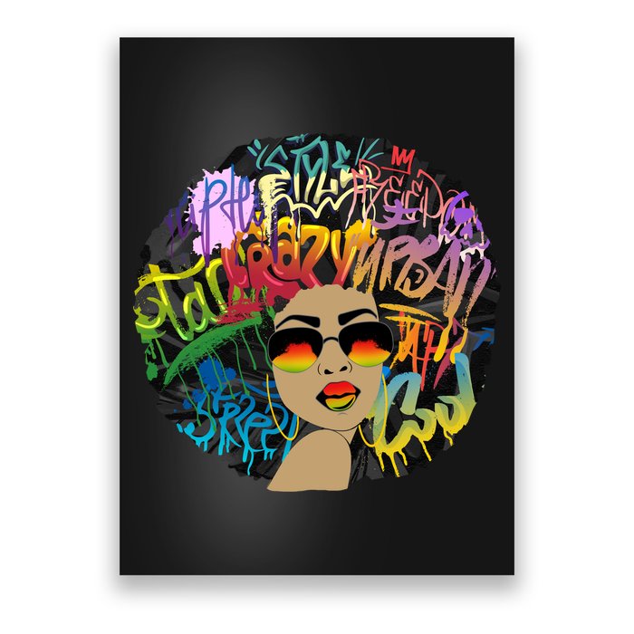 Afro Proud Black Woman Dashiki Melanin Poster