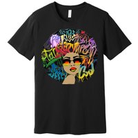 Afro Proud Black Woman Dashiki Melanin Premium T-Shirt