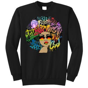 Afro Proud Black Woman Dashiki Melanin Tall Sweatshirt