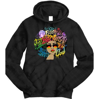 Afro Proud Black Woman Dashiki Melanin Tie Dye Hoodie