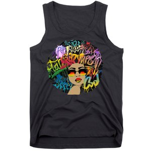 Afro Proud Black Woman Dashiki Melanin Tank Top