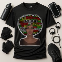 Afro word art Cooling Performance Crew T-Shirt