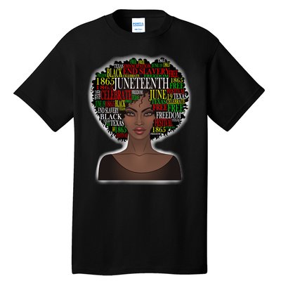 Afro word art Tall T-Shirt