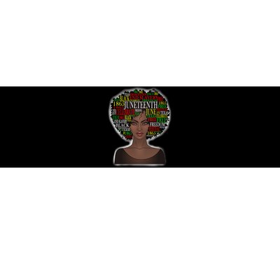 Afro word art Bumper Sticker