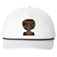 Afro word art Snapback Five-Panel Rope Hat