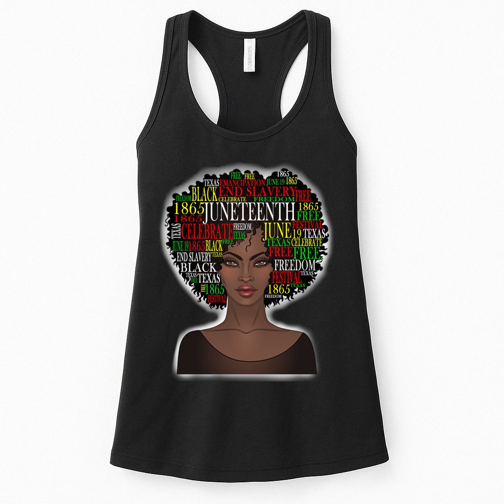 Afro word art Womens Tank Top