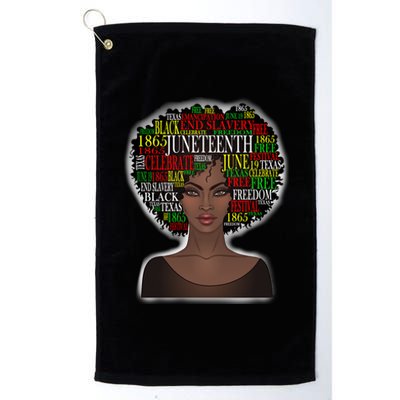 Afro word art Platinum Collection Golf Towel