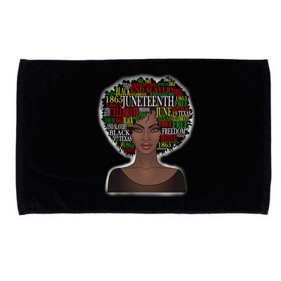 Afro word art Microfiber Hand Towel