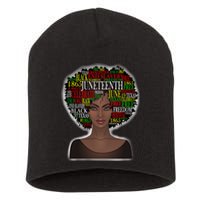 Afro word art Short Acrylic Beanie