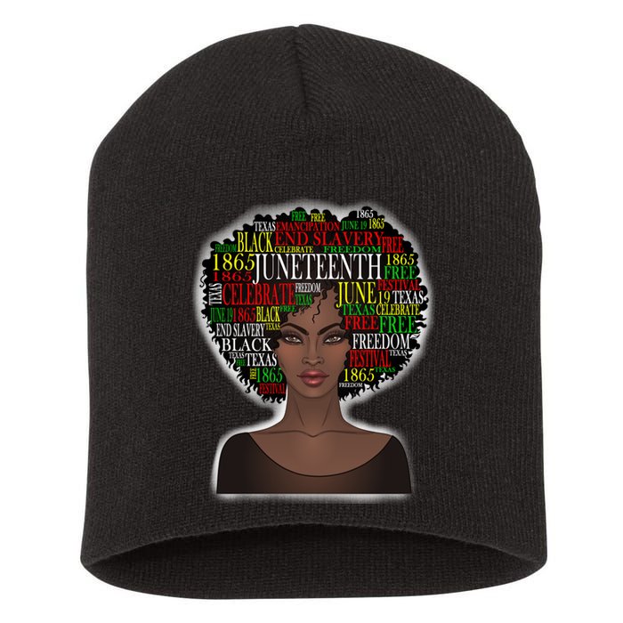 Afro word art Short Acrylic Beanie