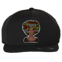 Afro word art Wool Snapback Cap