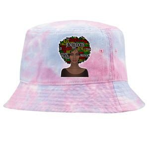 Afro word art Tie-Dyed Bucket Hat