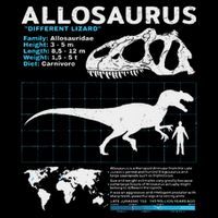 Allosaurus Fact Sheet Dinosaur Facts Tall T-Shirt