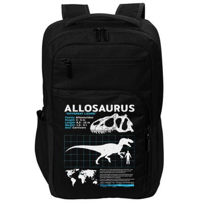 Allosaurus Fact Sheet Dinosaur Facts Impact Tech Backpack