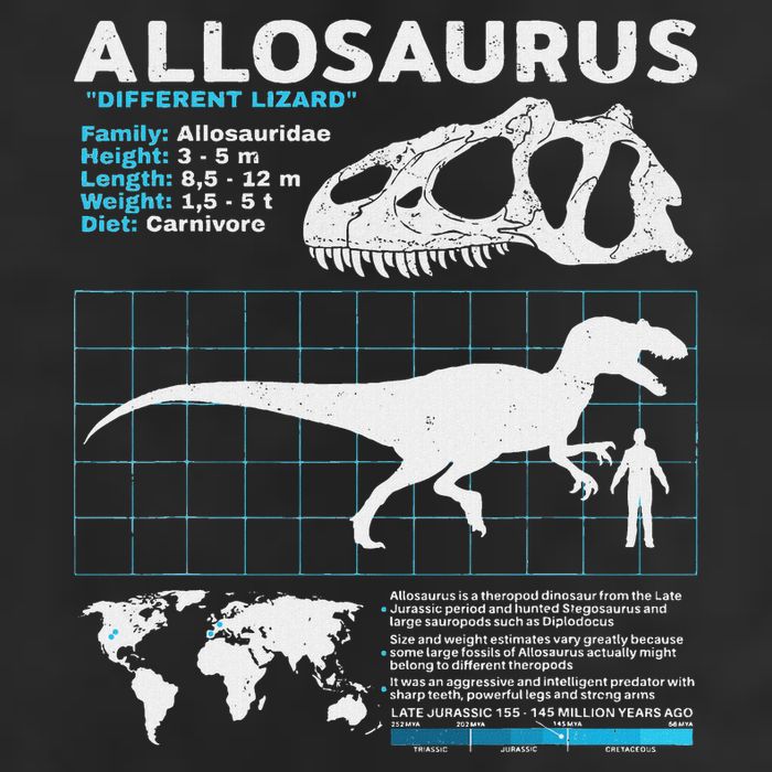 Allosaurus Fact Sheet Dinosaur Facts 15oz Campfire Ceramic Mug