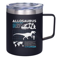 Allosaurus Fact Sheet Dinosaur Facts 12oz Stainless Steel Coffee Mug