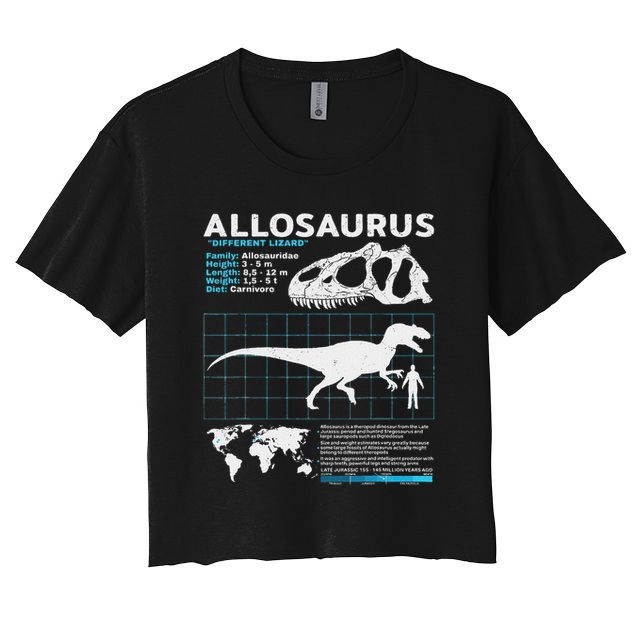 Allosaurus Fact Sheet Dinosaur Facts Crop Top