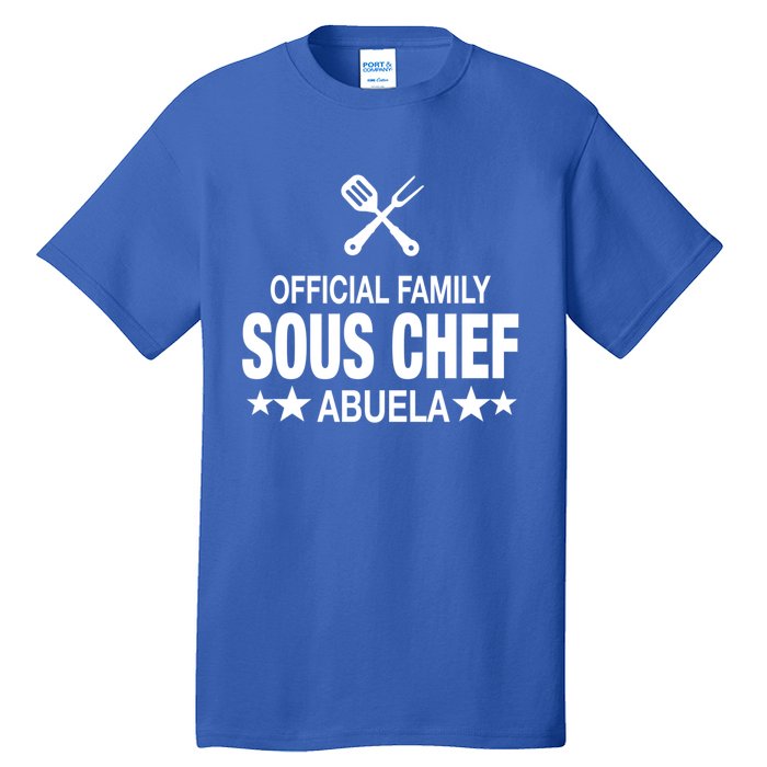 Abuela Family Sous Chef Funny Cooking Abuela Gift Tall T-Shirt