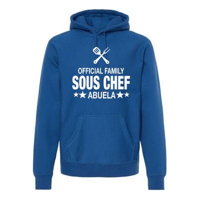 Abuela Family Sous Chef Funny Cooking Abuela Gift Premium Hoodie