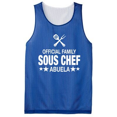 Abuela Family Sous Chef Funny Cooking Abuela Gift Mesh Reversible Basketball Jersey Tank