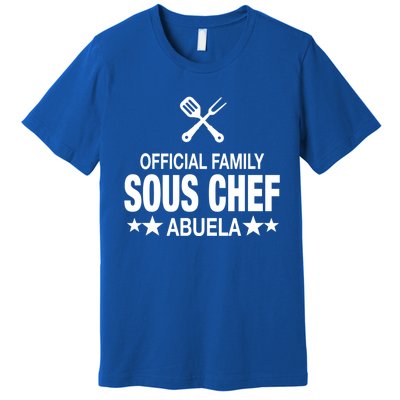 Abuela Family Sous Chef Funny Cooking Abuela Gift Premium T-Shirt