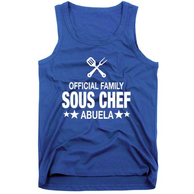 Abuela Family Sous Chef Funny Cooking Abuela Gift Tank Top