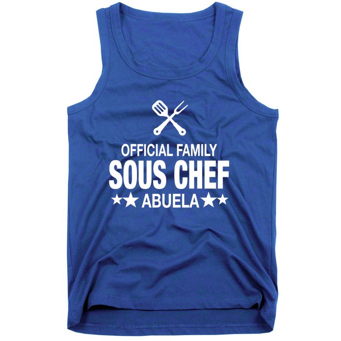 Abuela Family Sous Chef Funny Cooking Abuela Gift Tank Top