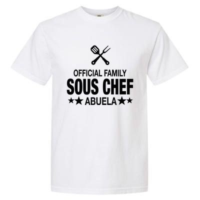 Abuela Family Sous Chef Funny Cooking Abuela Gift Garment-Dyed Heavyweight T-Shirt