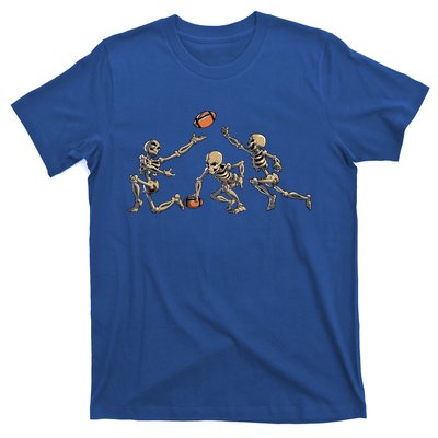 American Football Skeleton Halloween Football Fan T-Shirt