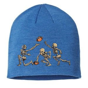 American Football Skeleton Halloween Football Fan Sustainable Beanie