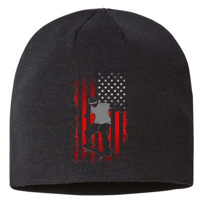 American Flag Skateboard Apparel Skateboarder Skateboard Sustainable Beanie