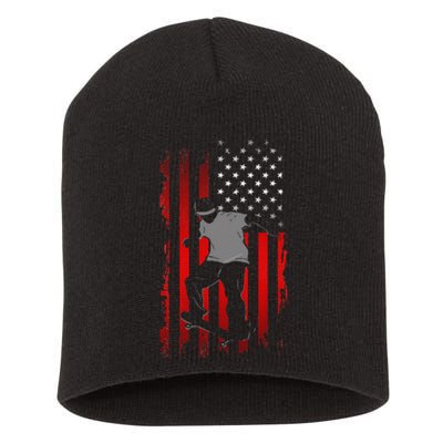 American Flag Skateboard Apparel Skateboarder Skateboard Short Acrylic Beanie