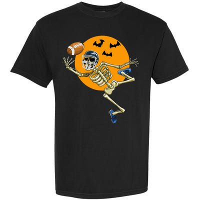 American Football Skeleton Halloween Garment-Dyed Heavyweight T-Shirt