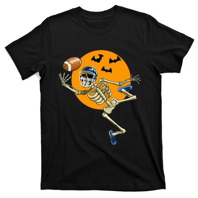 American Football Skeleton Halloween T-Shirt