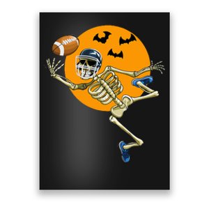 American Football Skeleton Halloween Poster