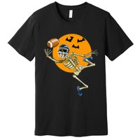 American Football Skeleton Halloween Premium T-Shirt