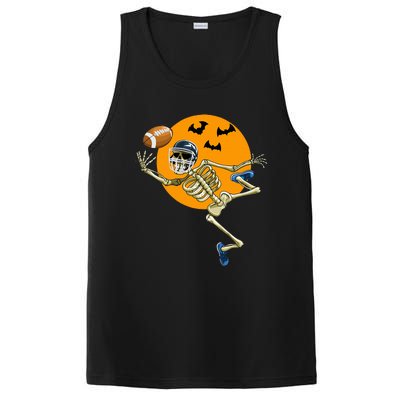 American Football Skeleton Halloween PosiCharge Competitor Tank