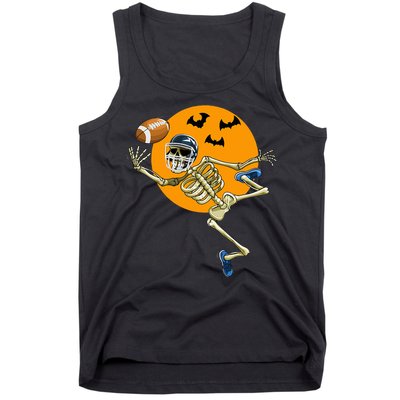 American Football Skeleton Halloween Tank Top