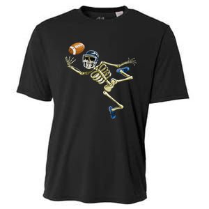 American Football Skeleton Halloween Cooling Performance Crew T-Shirt