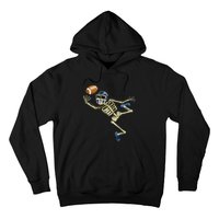 American Football Skeleton Halloween Hoodie