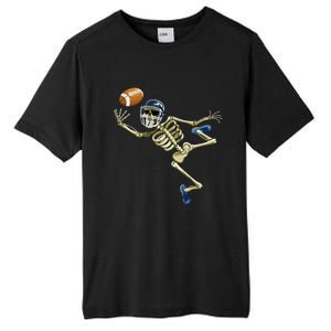 American Football Skeleton Halloween Tall Fusion ChromaSoft Performance T-Shirt