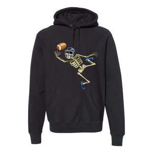 American Football Skeleton Halloween Premium Hoodie