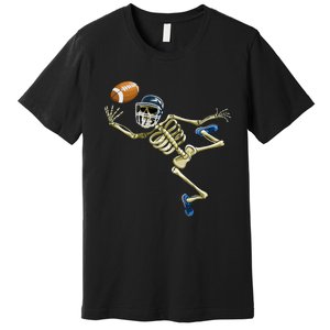 American Football Skeleton Halloween Premium T-Shirt