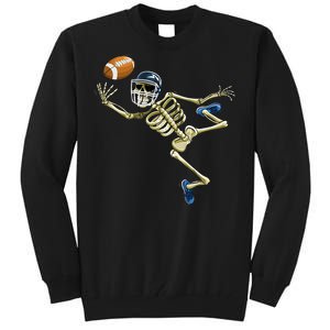 American Football Skeleton Halloween Tall Sweatshirt