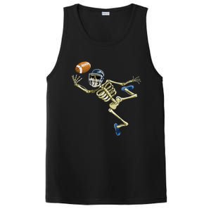 American Football Skeleton Halloween PosiCharge Competitor Tank