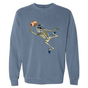 American Football Skeleton Halloween Garment-Dyed Sweatshirt