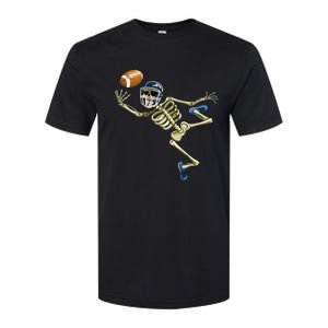 American Football Skeleton Halloween Softstyle CVC T-Shirt