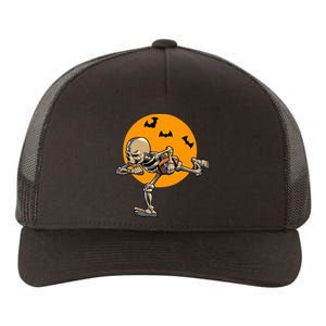 American Football Skeleton Halloween Yupoong Adult 5-Panel Trucker Hat